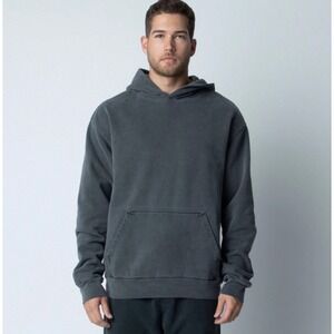 Talentless Charcoal Wash Hoodie Hooded Sweatshirt Pocket Pullover